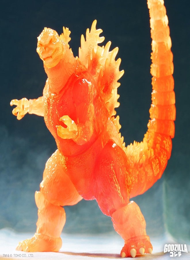 Super7 ULTIMATES! Toho Blazing Godzilla (1200º Clear Orange) - 8" Toho Godzilla Action Figure Classic Movie Collectibles and Retro Toys - Image 4